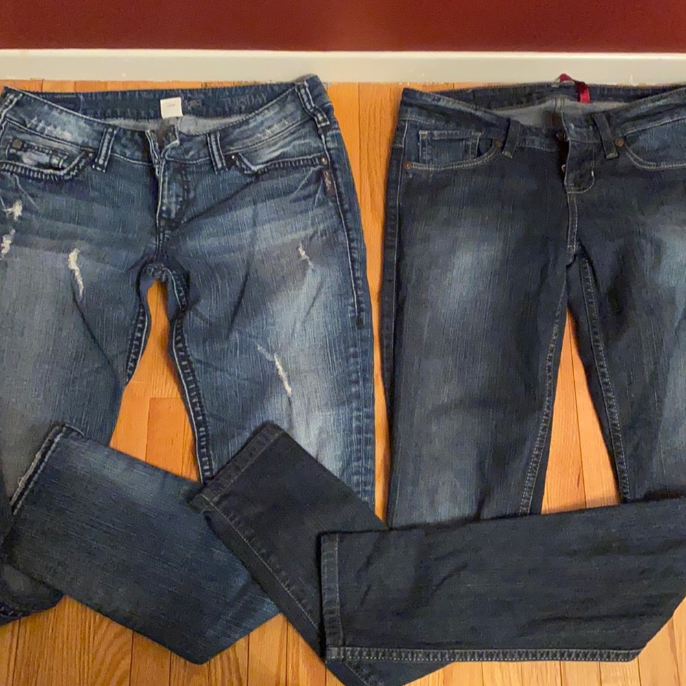 Silver and Guess Jeans